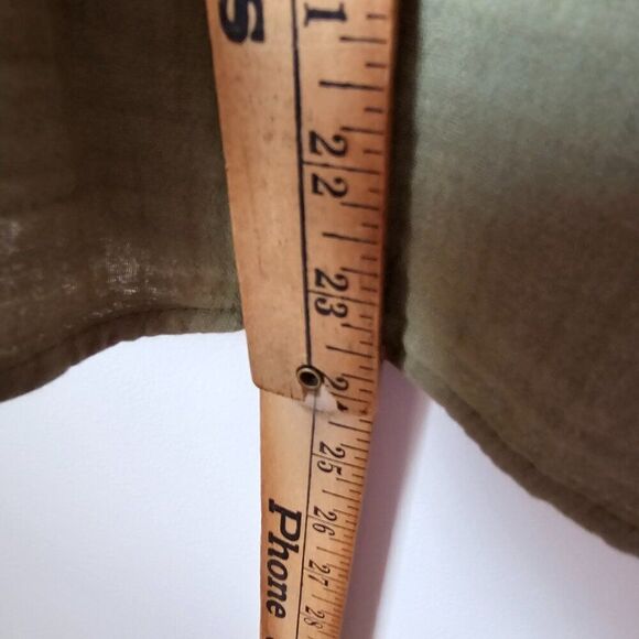 EUC OLD NAVY OLIVE SPAGHETTI STRAP SWING STYLE GAUZY TANK TOP SIZE SMALL - Picture 11 of 11